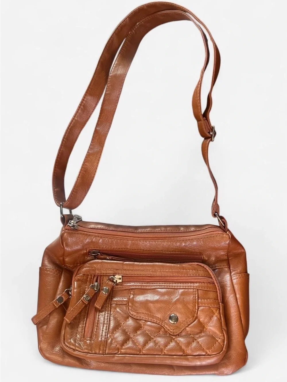 Classic Quilted Brown Women's Shoulder Bag - Stylish Everyday Carry